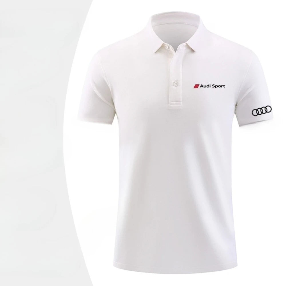 Audi Audi Sport tooling polo shirt summer printing short-sleeved lapel T-shirt custom men's and women's short sleeves 2025