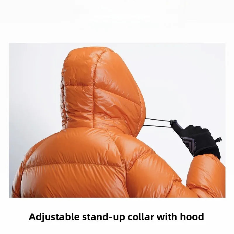 GOLDEN CAMEL Black Diamond 5PRO Down Jackets Women Men Thickened Windproof Coats Water-Repellent Fleece Hooded Puffer Jacket