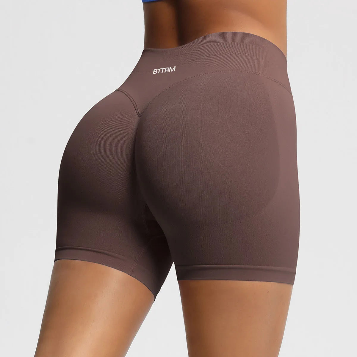 BetterMe High Waisted Yoga Shorts Fashionable and Sexy Running Fitness Pants Solid Color Yoga Leggings