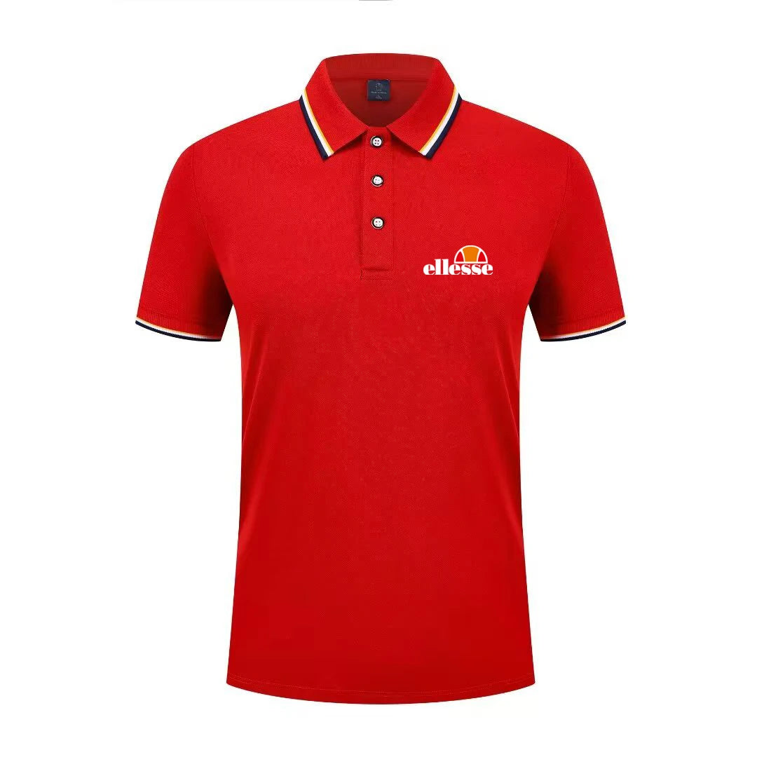 2026 New Men's Casual Solid Color Short Sleeved Polo Shirt Summer Fashionable and Comfortable Versatile Top