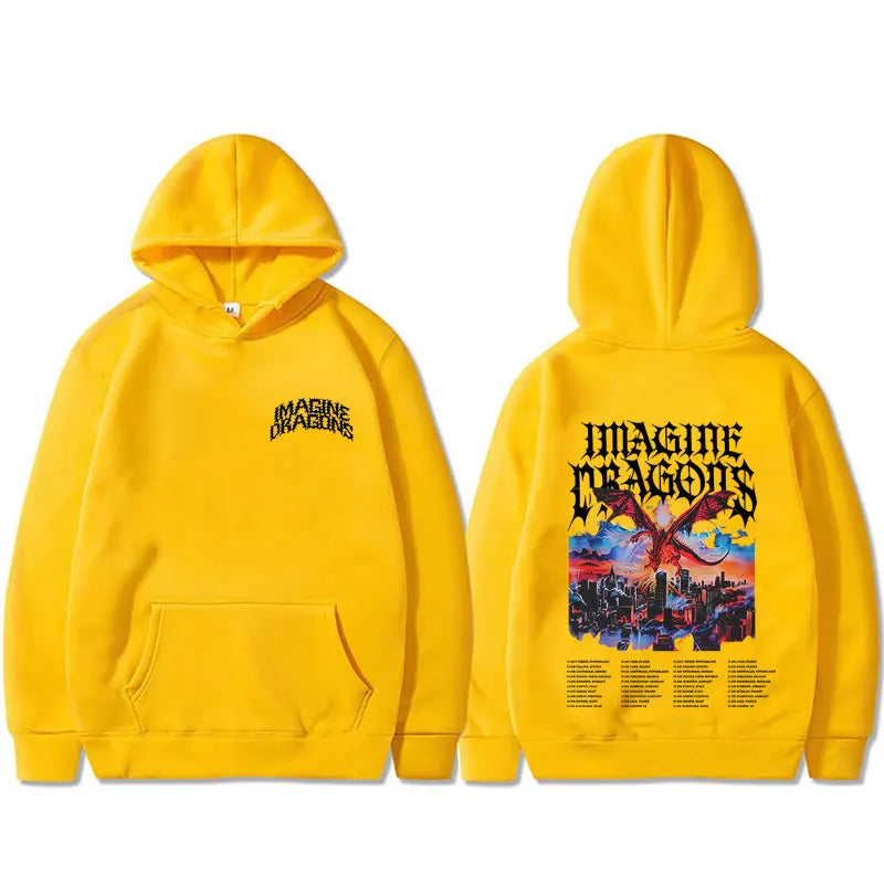 Imagine Dragons Band Loom World Tour 2026 Hoodie Men Women Rock Punk Gothic Streetwear Male Casual Oversized Pullover Hoodies - ATFH