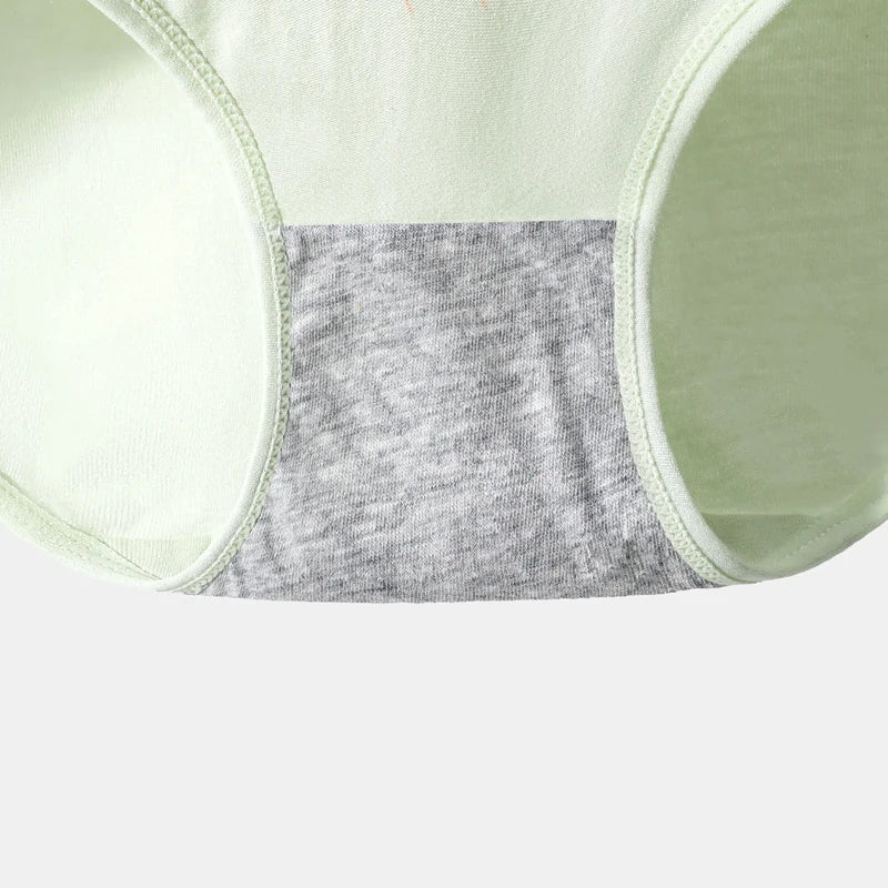 4Pcs Cotton Women Panties High Waist Body Shaper Underwear Print Ladies Briefs Plus Size Sexy Panty Breathable Female Lingerie