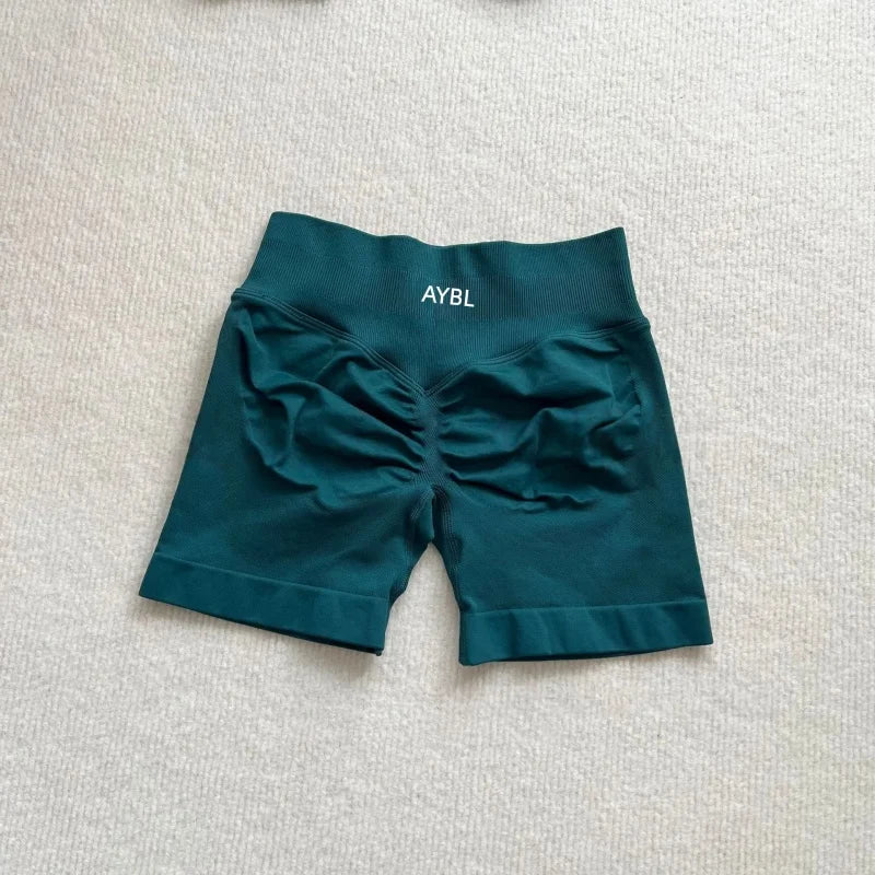 Fashion Shorts Low Waist Seamless Yoga Shorts Scrunch Bum Gym Shorts Women Workout Biker Stretch Fitness Shorts Tahsi Fashion House