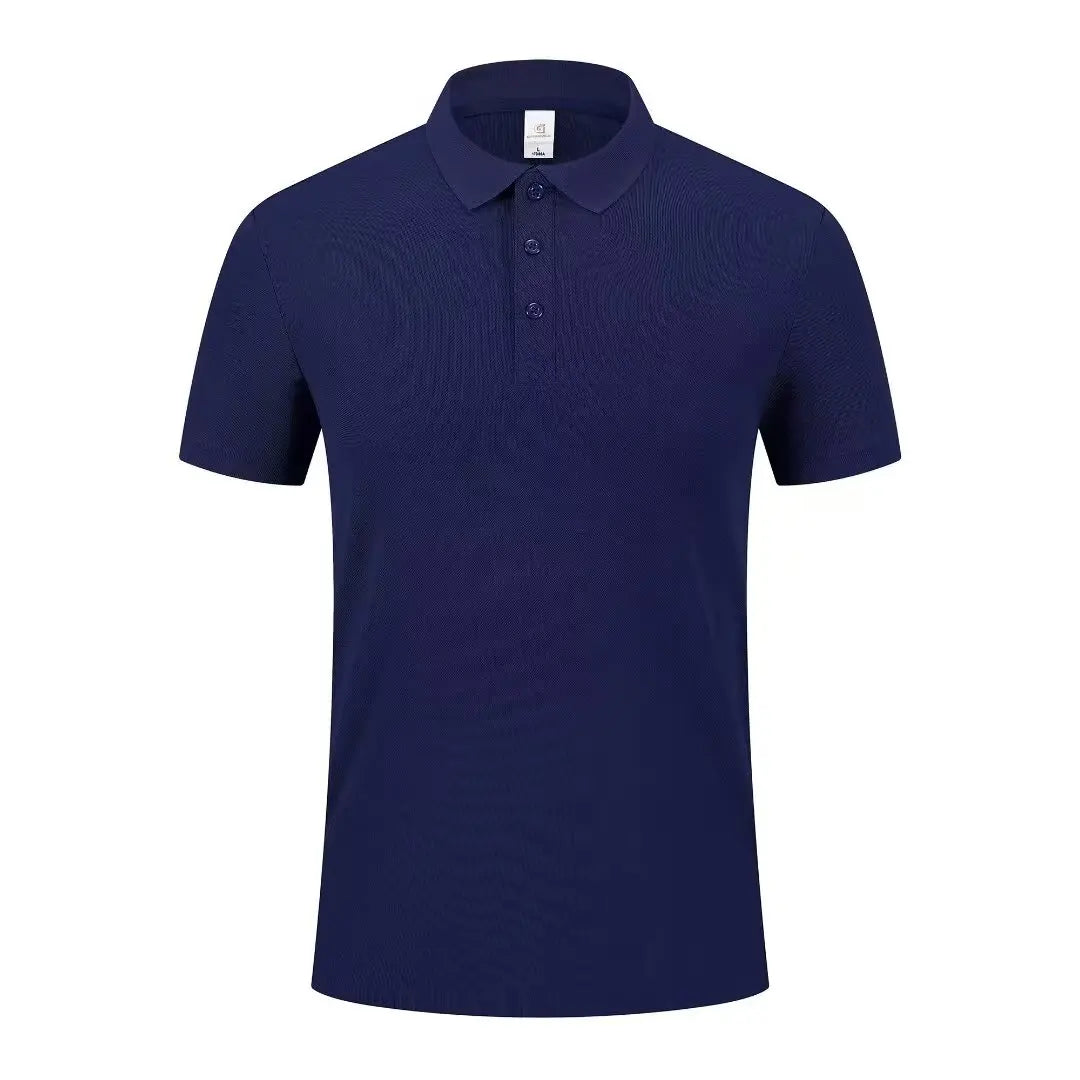 Summer Polo Shirts Men S-4xl Quick Dry Short Sleeve T-Shirt Elasticity Breathable Cool Ice Silk Polo Shirt Male Purple 18 Colors