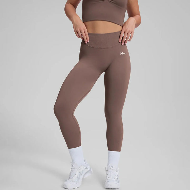 BetterMe New High Waist Solid Leggings Women Seamless Fitness Yoga Elastic Leggings Push Up Butt Knit Fashion Gym Workout Pants - ATFH