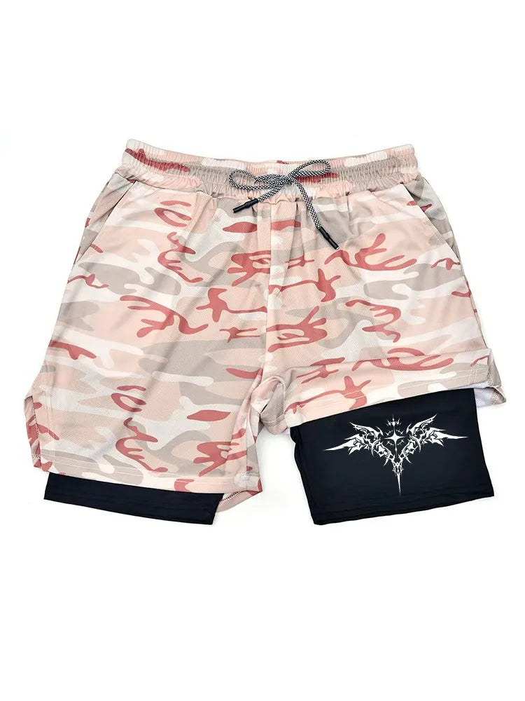 New sports shorts 2 in 1, male, breathable and informal sportswear, double layer, running, M-3XL basketball