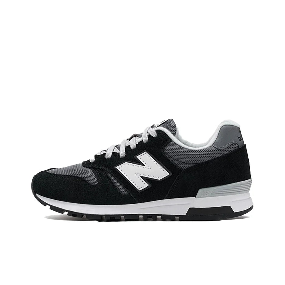 New Balance NB 565 Comfort Mesh Fabric Breathable Cushioned Low-Top Running Shoes Unisex Grey Black ML565CBK