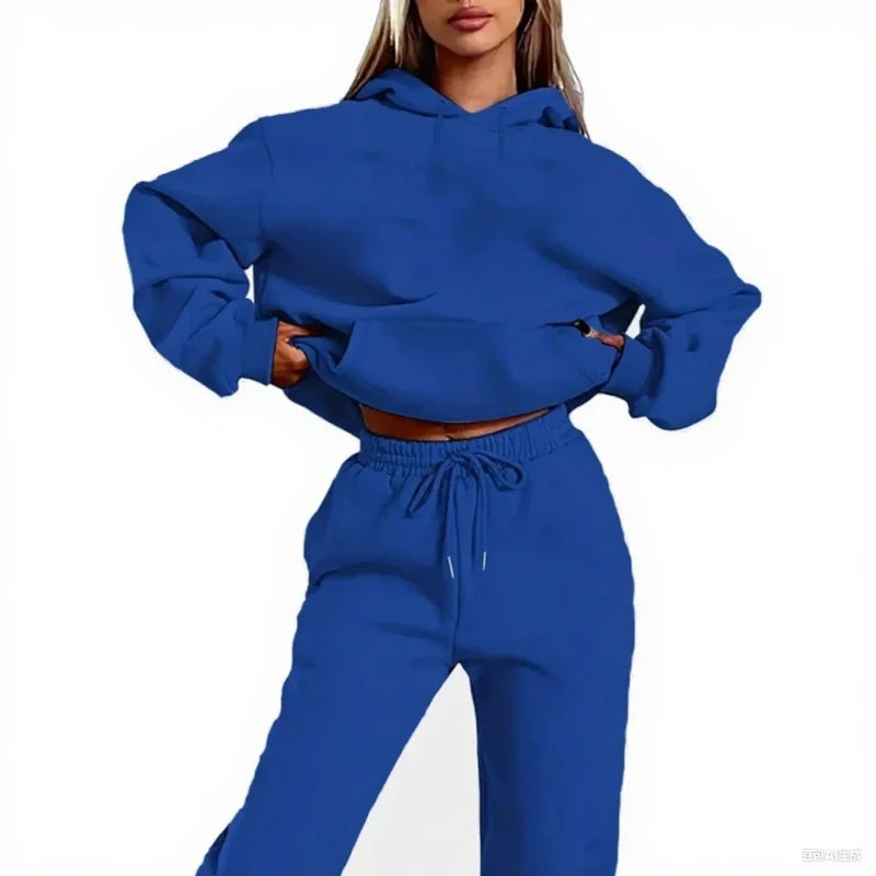 Basic Men/Women 2Pcs/Sets Sweatshirt Hoodies Pants 2025 Male Gyms Fitness Tops Joggers Sportswear Tracksuits ropa para hombre - ATFH
