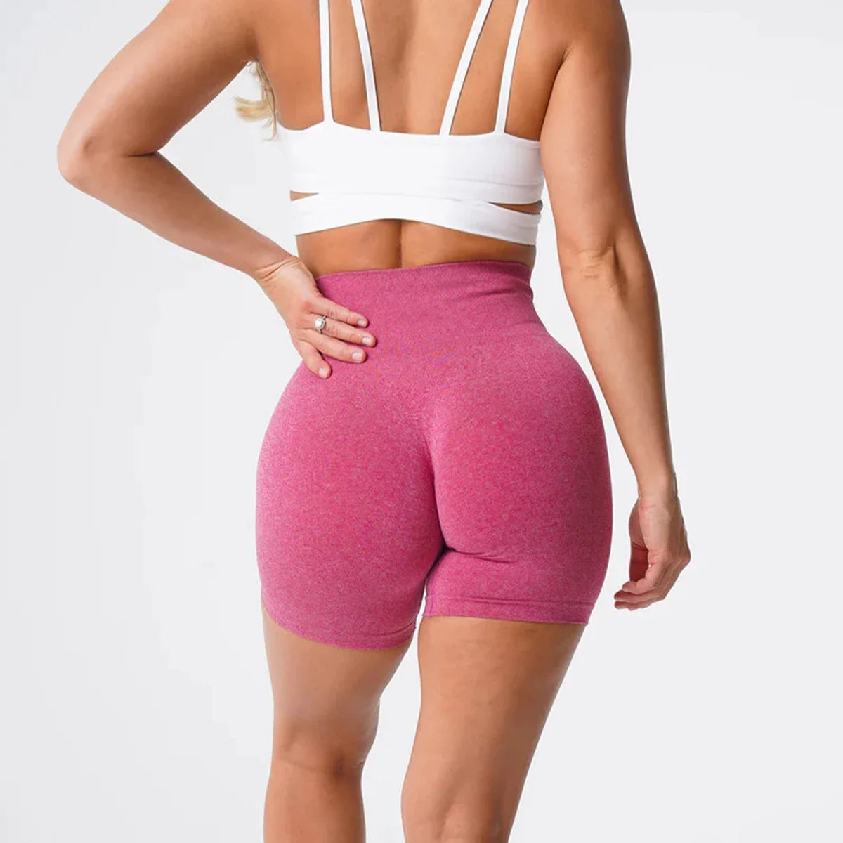 Pro Spandex Shorts Woman Fitness Elastic nv navigation Sports Running Yoga pants  tight pants cycling shark pants Tahsi Fashion House