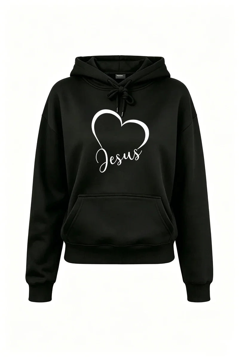 Women's Tracksuit Print Casual Hooded Sweatshirts Outdoors Sports Jogging Clothing Autumn Winter Versatile Single Hoodie Pants