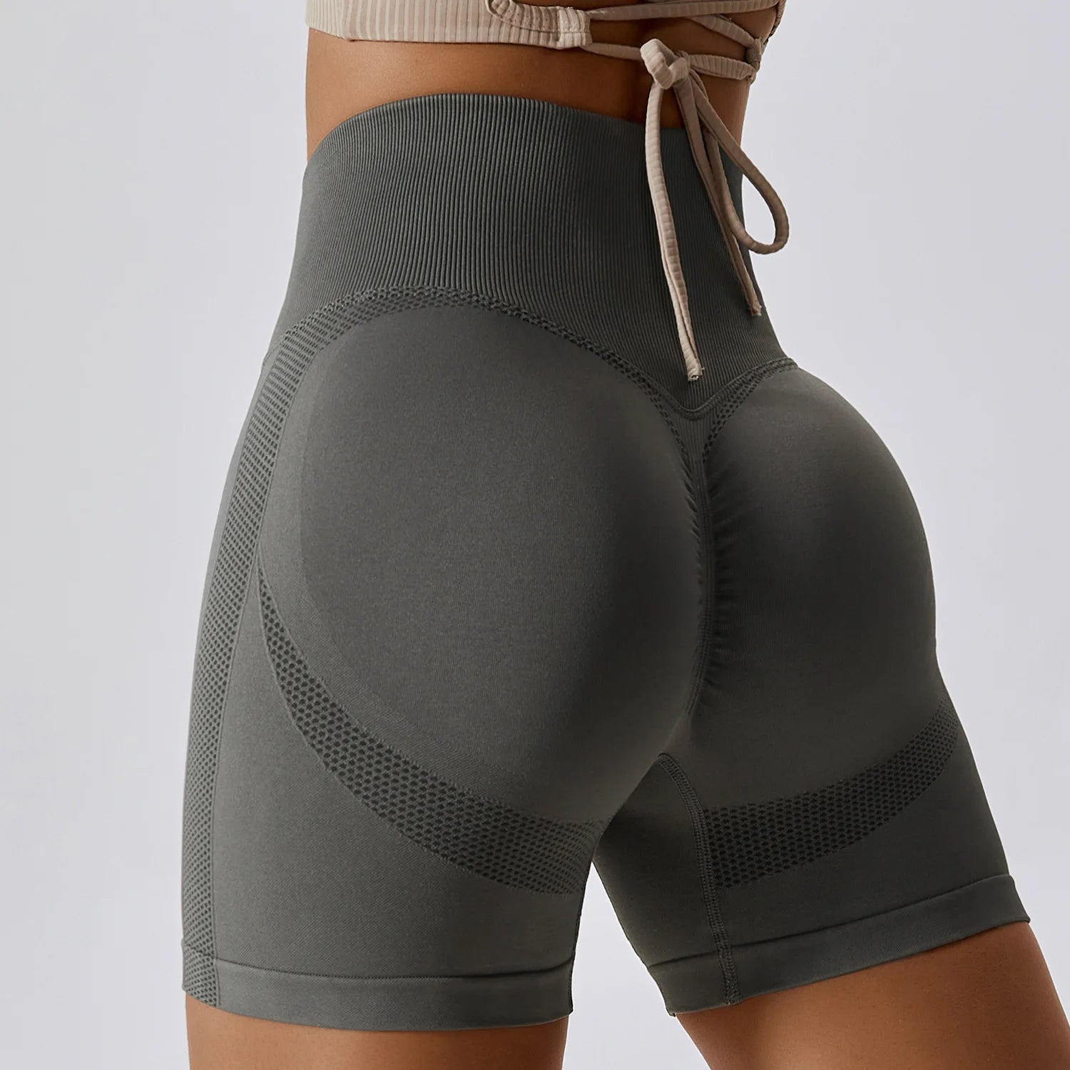 Women Shorts Seamless Sports Shorts Cycling Jogging Fitness High Waist Push Up Gym Shorts Leggings Yoga Clothing Tahsi Fashion House