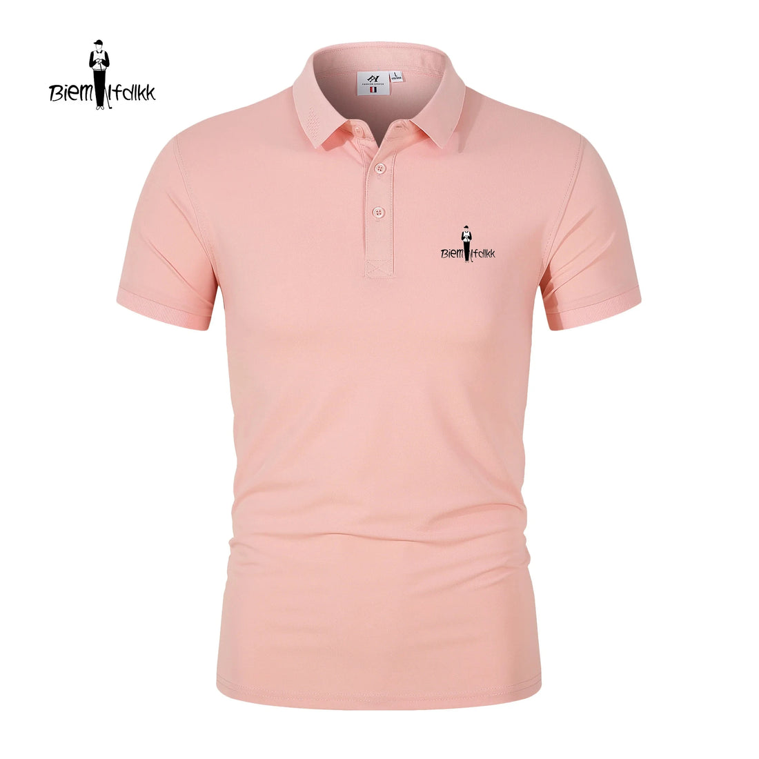 Summer short sleeved polo shirt men's casual style striped top T-shirt breathable cool high-end business 2024