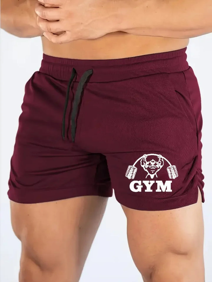 Summer thin mesh sports shorts for men, breathable, trendy, muscle training, three part shorts, running, casual sports shorts