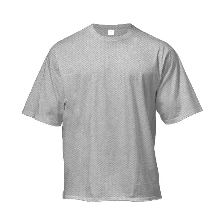 Oversized Loose Men's Running Sport T-Shirt Gym Bodybuilding Fitness Training Clothing Summer Mesh Short Sleeves Quick Dry Shirt ATFH