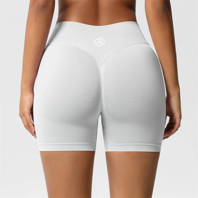 Women Bum Three Waist Sections Sports Shaping Shorts Seamless Sports Shorts For Women Cycling Jogging Fitness High Waist Push Up Tahsi Fashion House