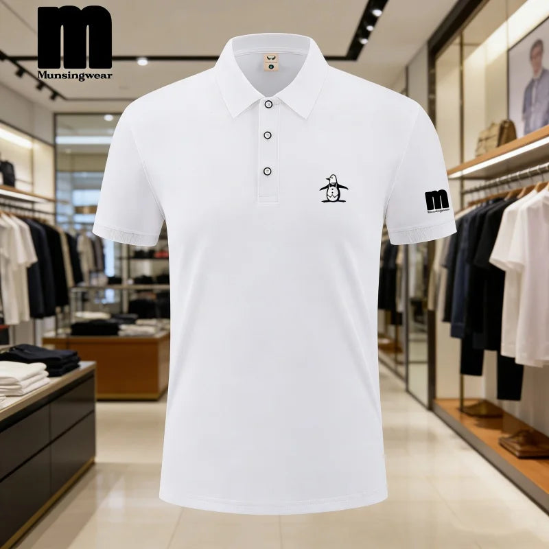 2026 Golf Polo Shirt Men's Business Polo Collar Half Sleeved Top New Summer Casual Short Sleeved T-shirt for Men An