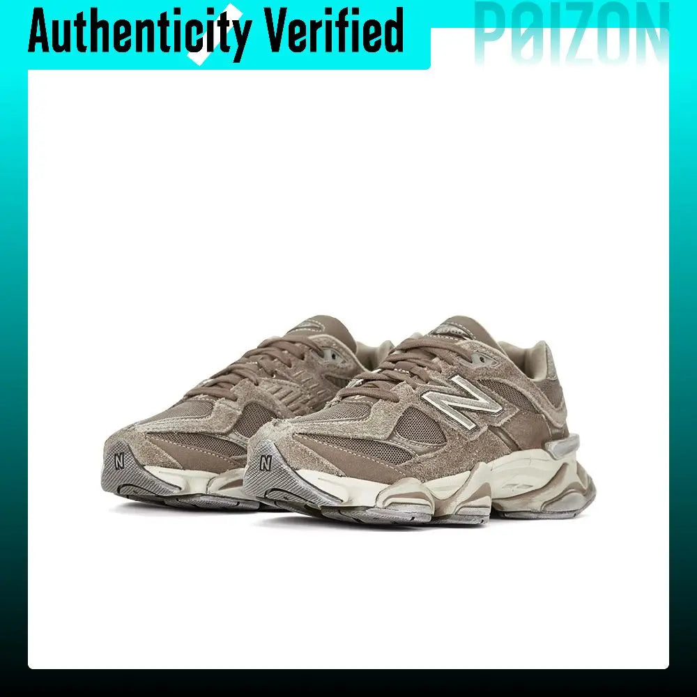 New Balance NB 9060 Mesh, Textile, Pigskin Abrasion Resistant Slip Resistant Low top Casual Shoes Unisex U9060PB