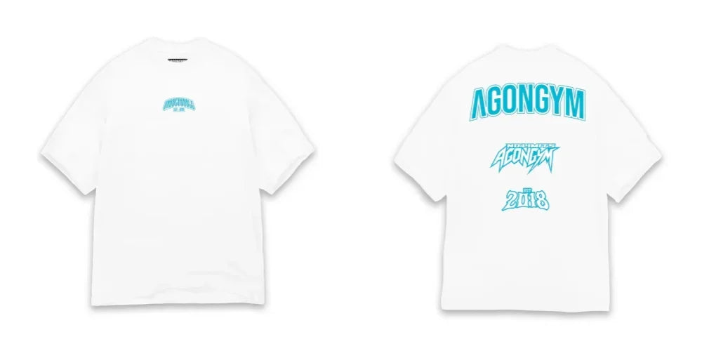 AGONGYM Oversized Loose Summer T-Shirts Short Sleeve Sport Shirts Gym Bodybuilding Fitness Mens Workout Casual Clothing