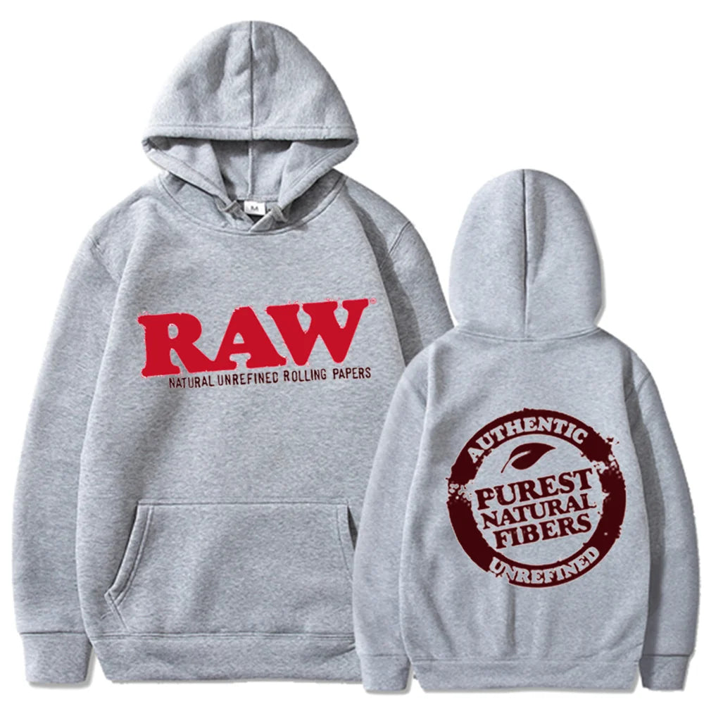 RAW 2026 Fashion Hoodie Men Sweater Fleece Hooded Harajuku Hip Hop Casual Men Ladies Hoodie High Quality Pullover Hoodie - ATFH