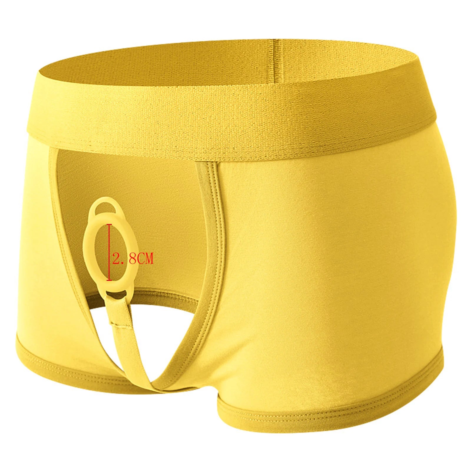 Cock Ring Underwear Men Boxers Sexy Cockring Underpants Panties Jock Pouch Open Crotch Knickers Trunks Boxershorts