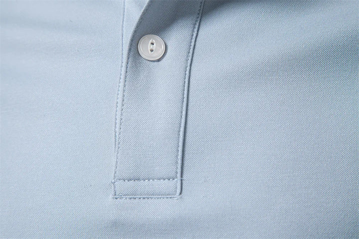 New summer men's lapel polo shirt, business casual men's short sleeved polo shirt for men