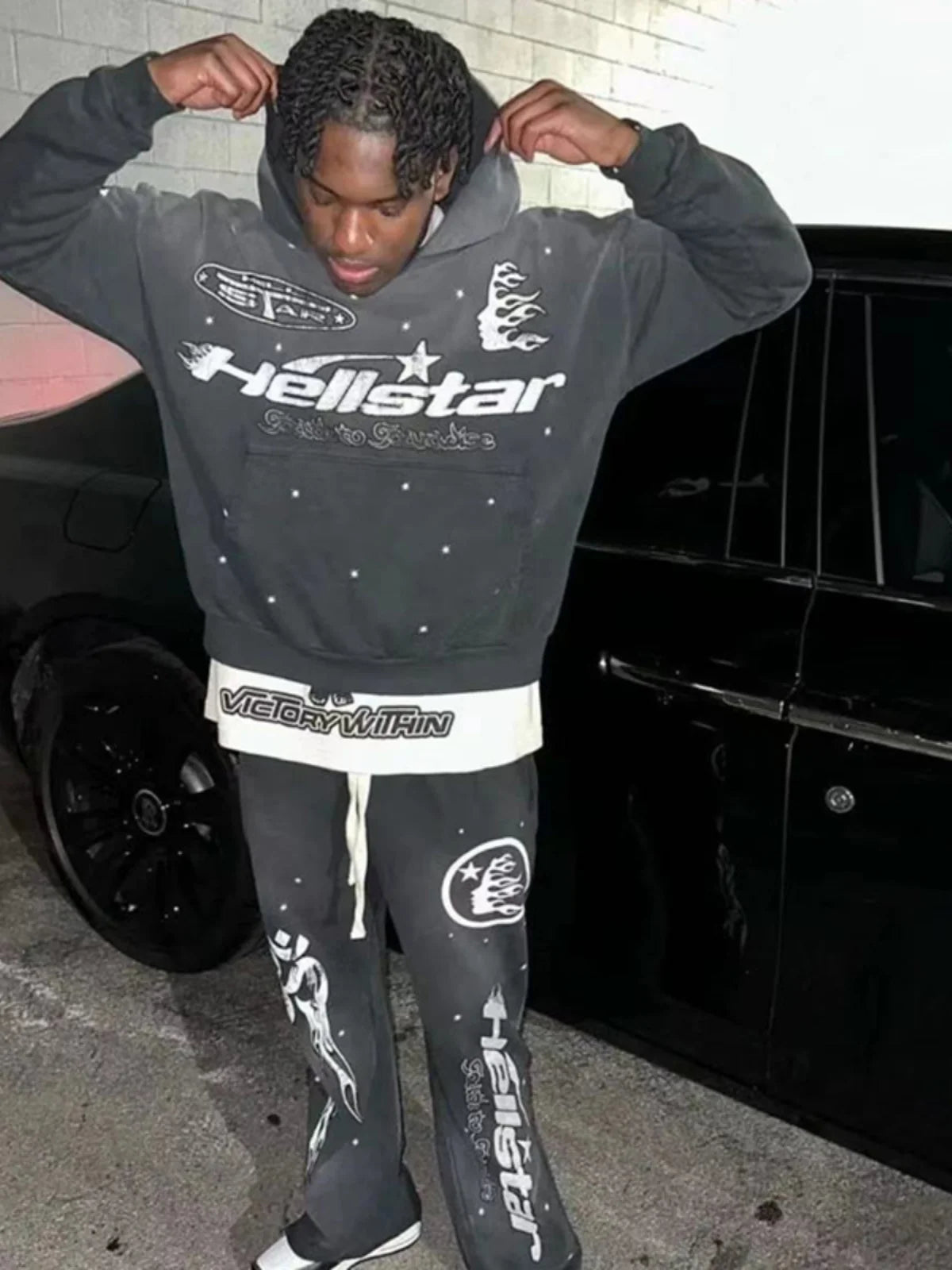 HS flare  flame hoodie - ATFH