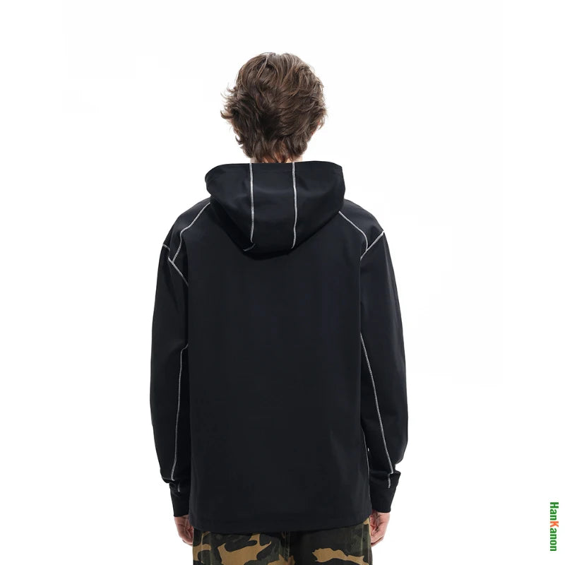 Quick - Dry Tech Hoodie: Stay Fresh All Day Solid Color Loose Casual Lightweight Hooded Sweatshirt Unisex - ATFH