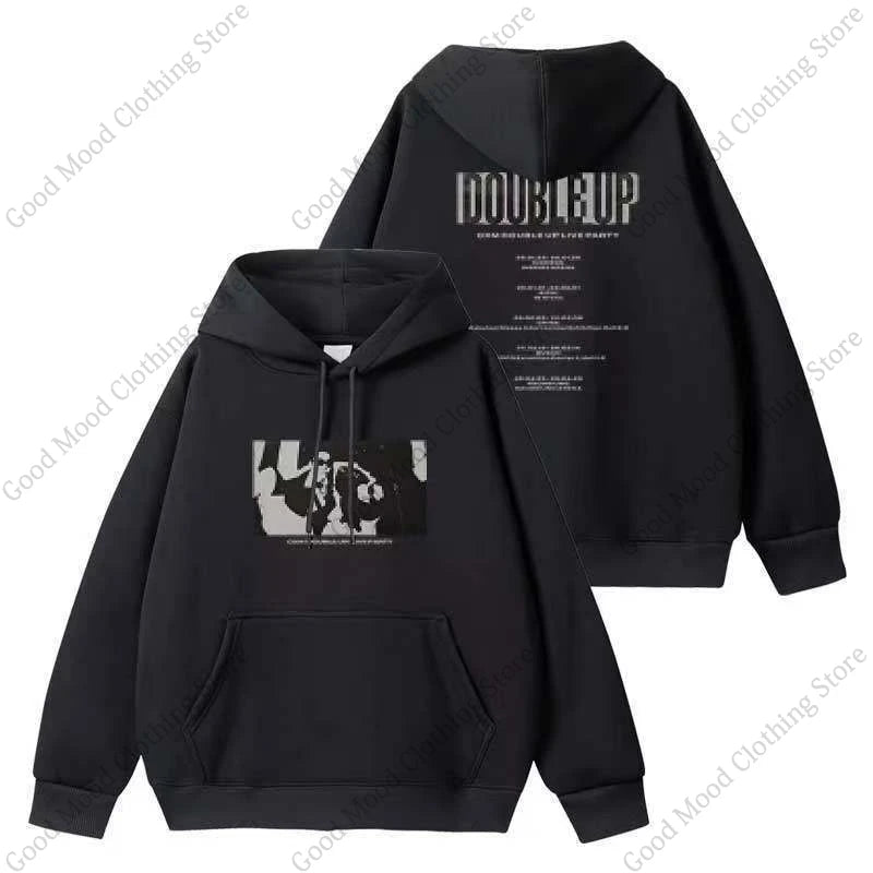 CxM Zipper Hoodies S.COUPS X MINGYU DOUBLE UP Letter Print Sweatshirt Kpop Fashion Men Women High Quality Cotton Thick Hoodie - ATFH
