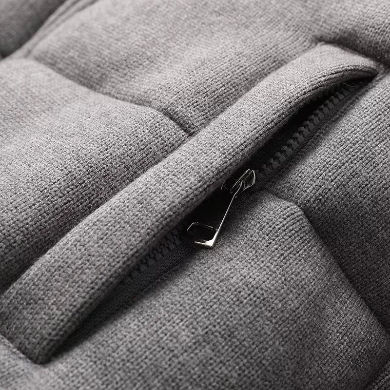 KEYANKETIAN Winter New Women's Stand up Collar Zipper Side Pocket Warm Knitted Cotton Jacket Breadms for Women coat ATFH