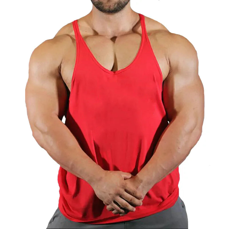 Hot Sale Gym Cotton Singlets Canotte Bodybuilding Stringer Tank Top NO PANI NO GAIN Fitness Shirt Muscle Guys Sleeveless Tanktop