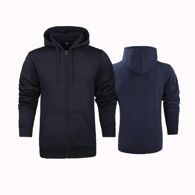Fashionable casual zipper hoodie, hip-hop street sports shirt, skateboarding men's/women's pullover, men's hoodie - ATFH