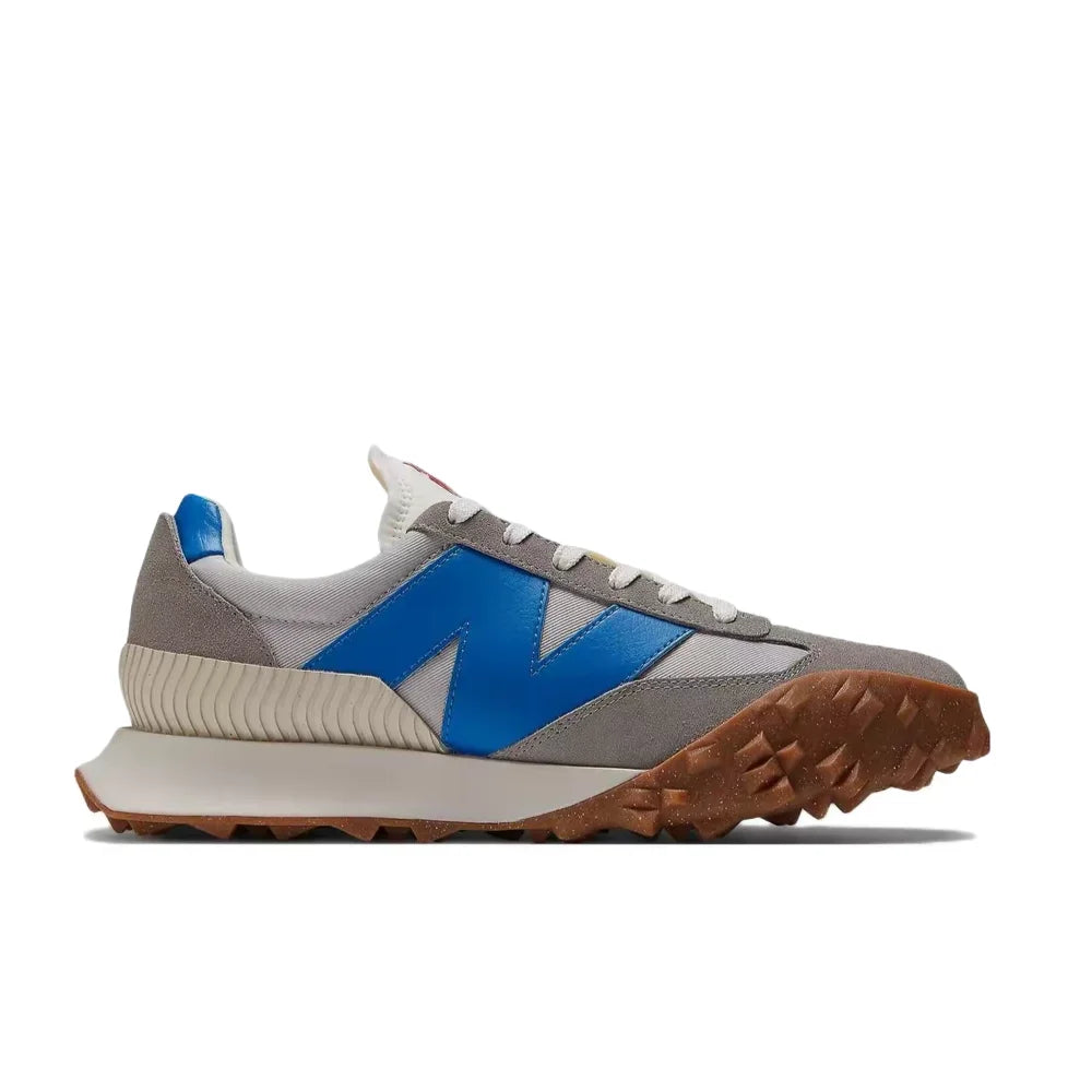 New Balance XC-72 Unisex Low-Top Sprint Running Shoes – Gray/Blue, Fabric/Leather, Durable Rubber Sole & Comfortable UXC72VD