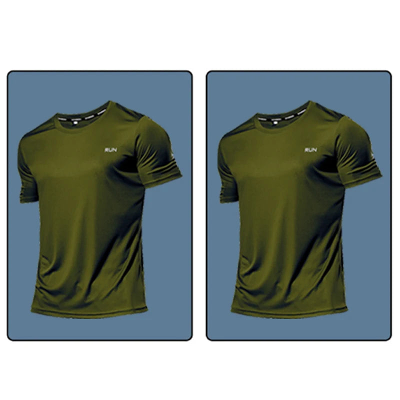 Summer t Shirt For Men Casual White t-Shirts Man Short Sleeve Top Breathable Tees Quick Dry Gym Shirt Soccer Jersey Male Clothes