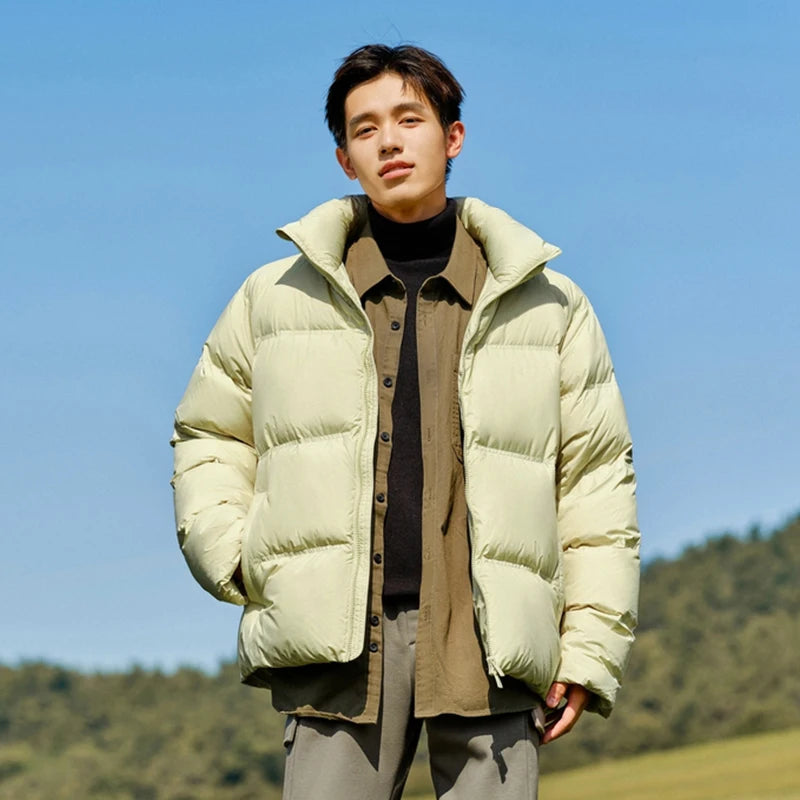 Semir Down Jacket Men 2026 Winter New Thickened Short Coat Three-Proof Thermal Puffer Coat Couple Top Trendy Down Jacket