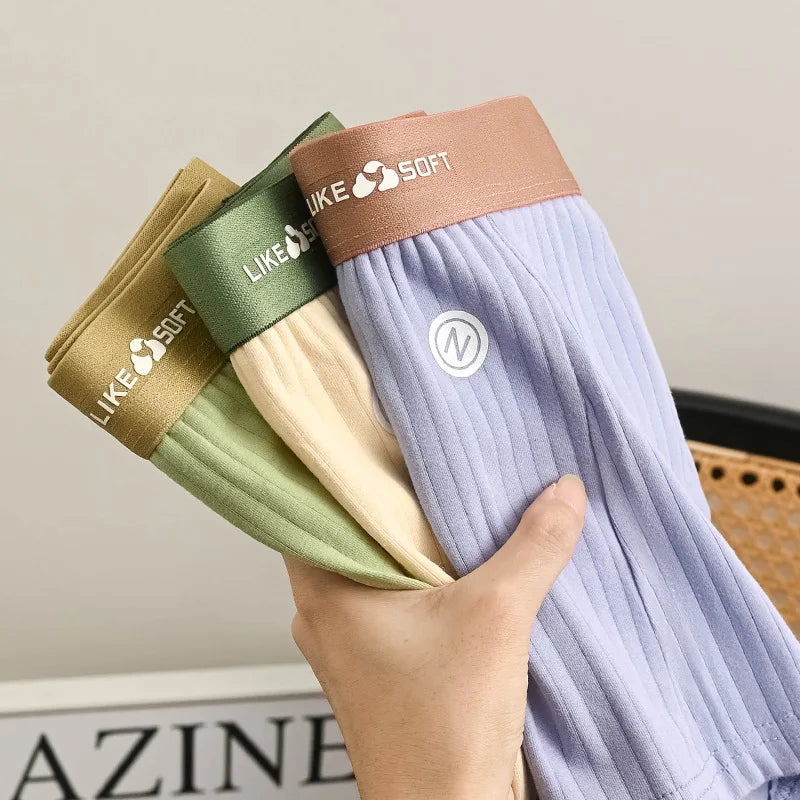 5 Pcs Men's Striped Funny Boxer Shorts Underwear Sexy Underpants Man Male Homme U Convex Shorts Lingerie Boxershorts  Panties
