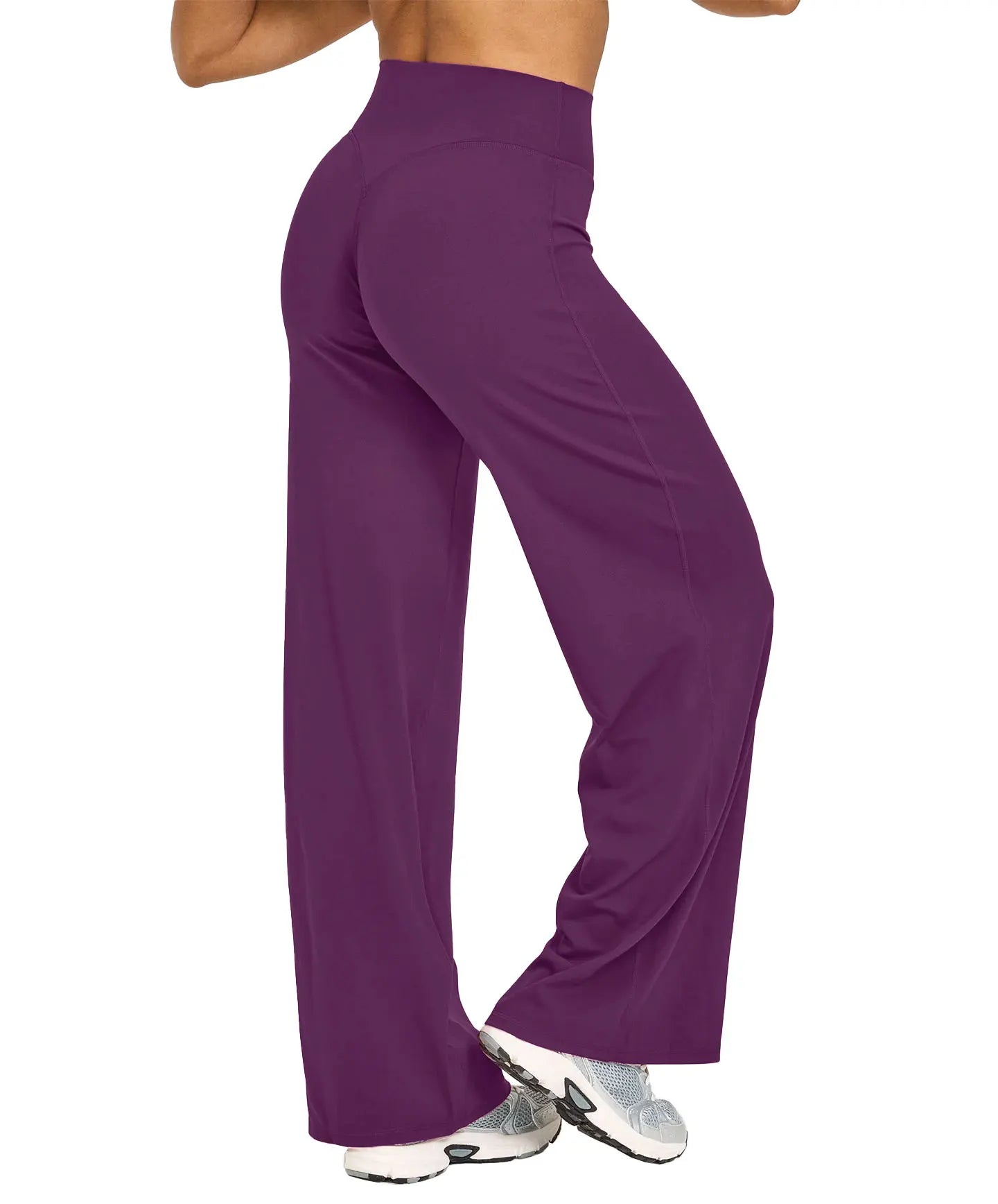 NCLAGEN Sport Trousers SoftMotion Straight-Leg Pants Women's High Waist Yoga Bottoms GYM Naked Feel Pilates Running - ATFH