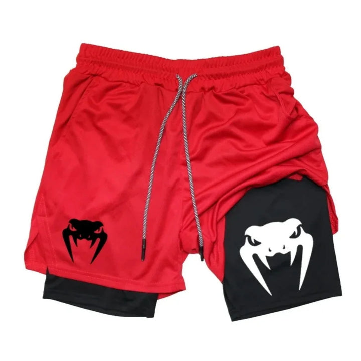 2026 Men's 2-in-1 Running Shorts High quality Elastic Double layer Shorts Breathable Lightweight Training Shorts
