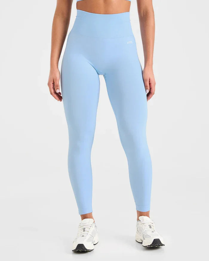 Trendy Leggings Scrunch Seamless Yoga Women Legging Gym Sports Pants Low Ribbed Band High Stretch Fitness Tights Pant - ATFH