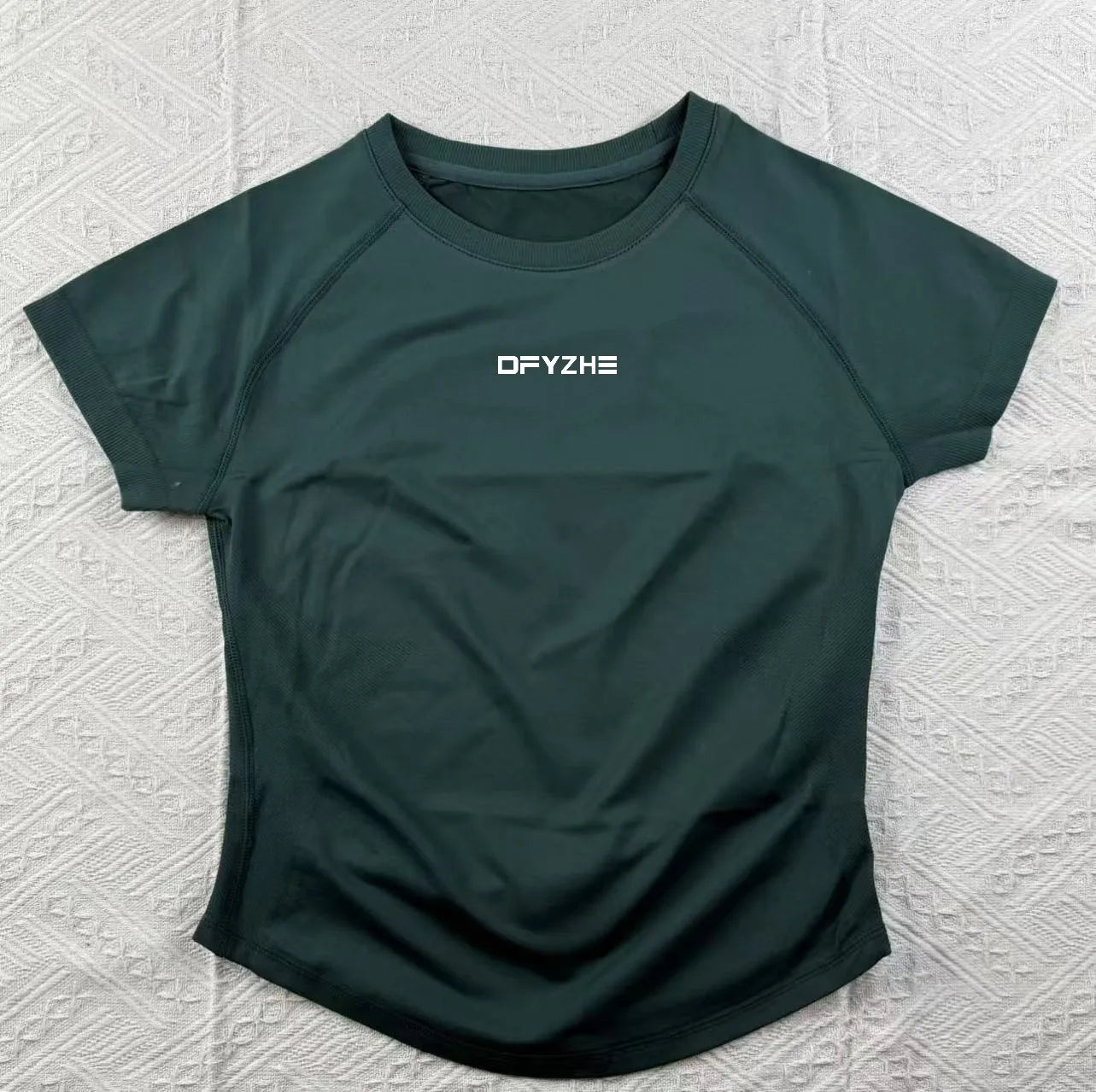 DFYZHE Impact Short Sleeve Top Women's Running Sports T-shirt Summer Short Sleeve Round Neck Elastic Yoga Fitness Top Breathable - ATFH