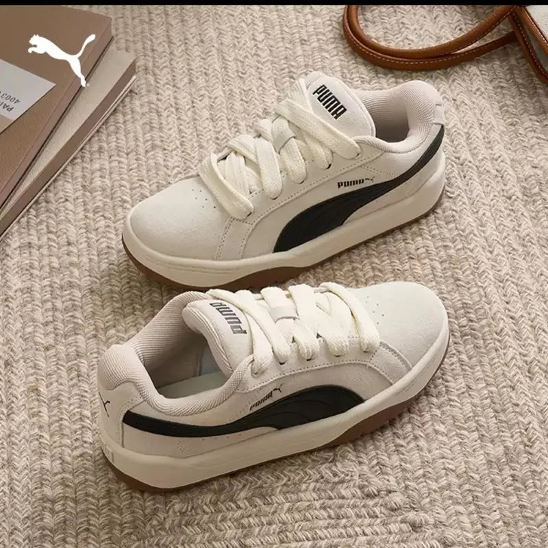 PUMA Men's and Women's Summer Thick-soled Casual Lace-up Shoes for Couples - Comfortable, Breathable and Durable 400707-08