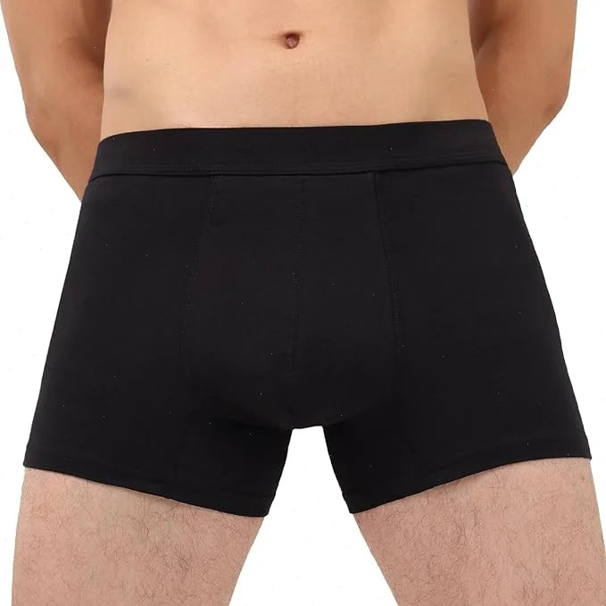 4Pcs Mens Plus Size Underwear Cotton Boxers Briefs Man Breathable Underpants Teenagers Comfortable Solid Shorts Boxers Hombre