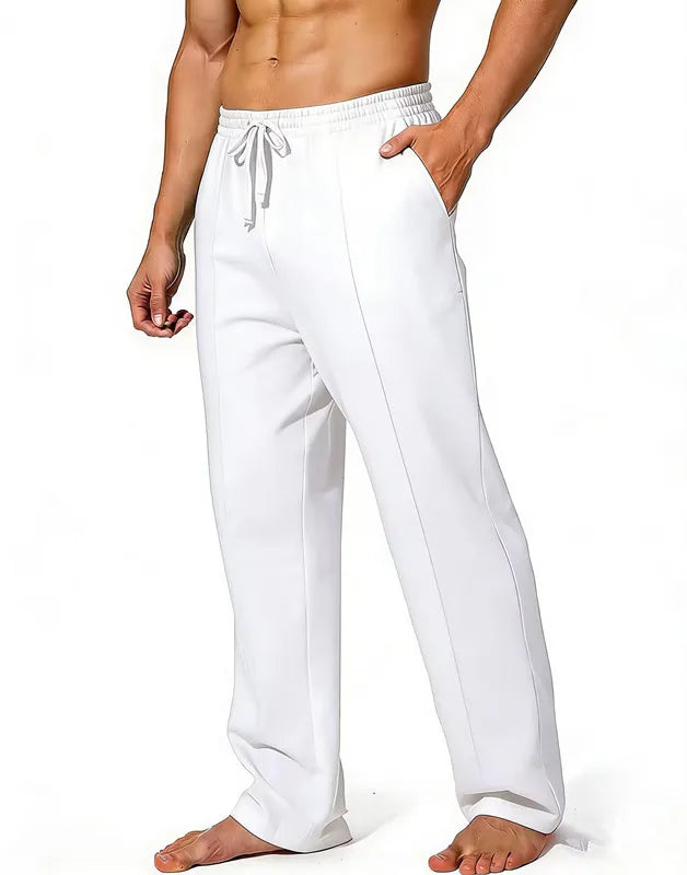 Hot selling Spring and Autumn men's fashionable casual solid color pants, loose tight rope straight leg pants