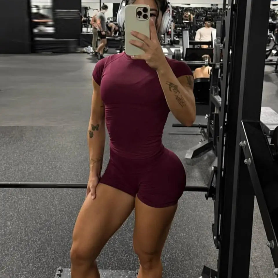 Impact Short Sleeve Top sport T-shirt women fitness Seamless Gym clothes Workout Activewear Yoga Running Tee Slim versatile top - ATFH