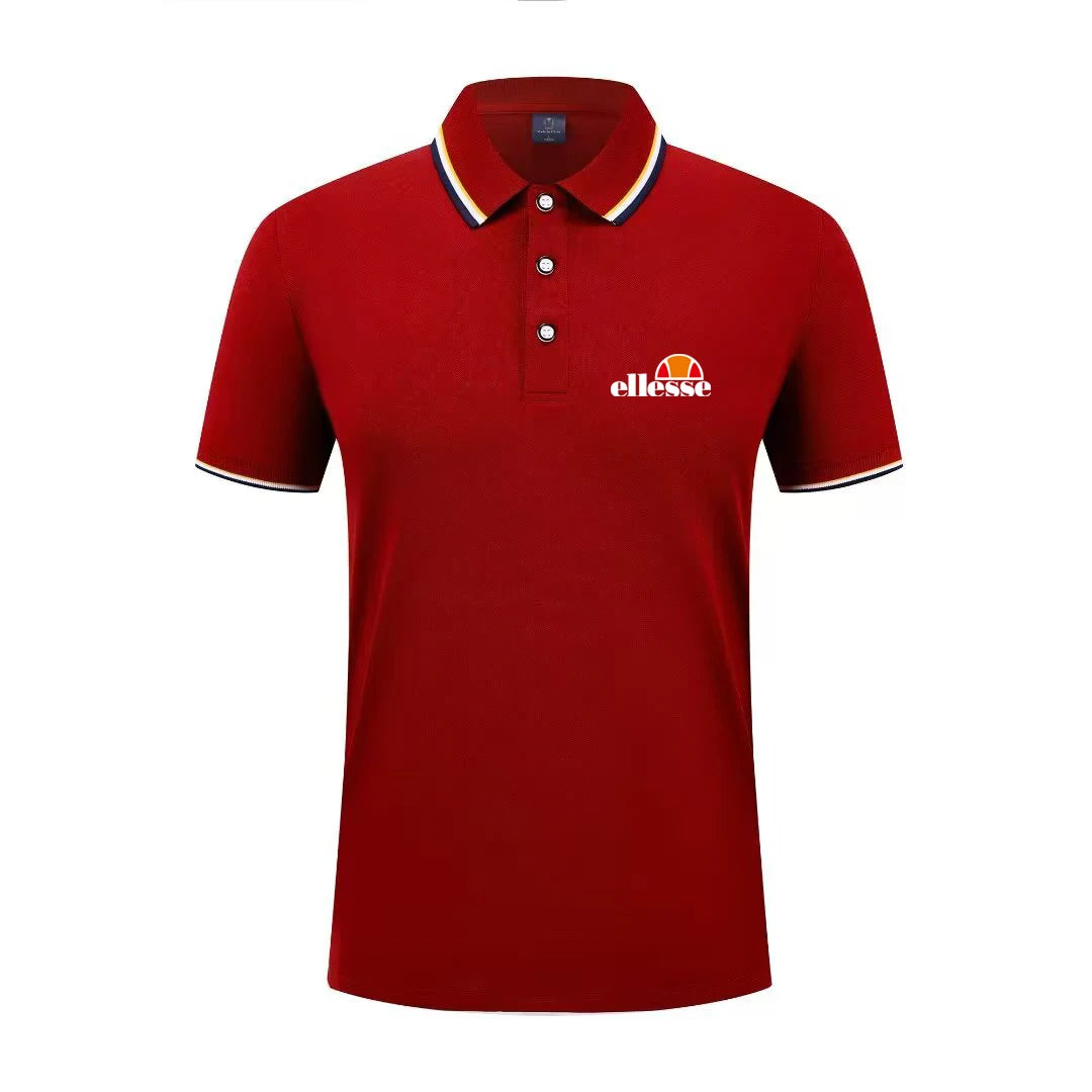 2026 New Men's Casual Solid Color Short Sleeved Polo Shirt Summer Fashionable and Comfortable Versatile Top