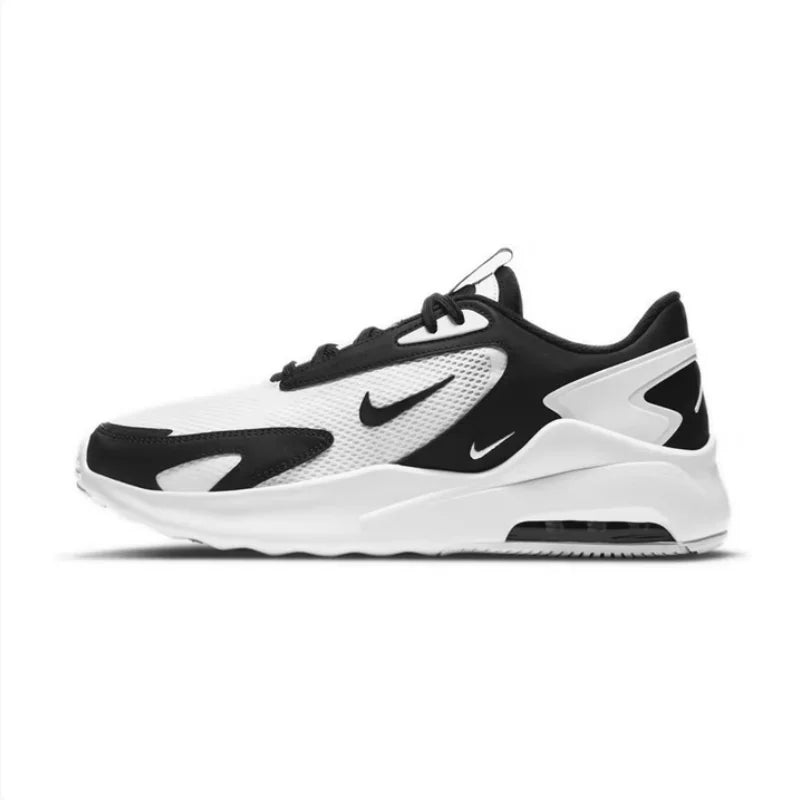 Nike Air Cushion Cushioning Casual Men's Sports Shoes New Fashion Daily Wear Casual Running Shoes Air Max Rebound Low-Top Black and White Versatile Sports Running Shoes Treasure Shoe Model Cu4151-102 ATFH