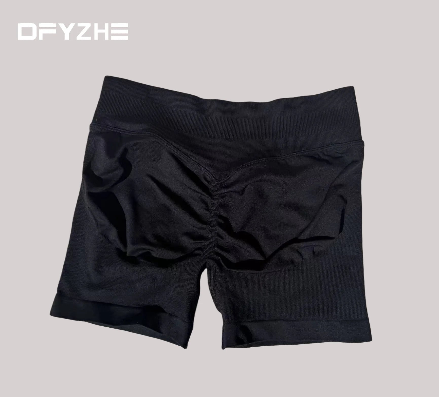 DFYZHE Impact Shorts 4.5-inch Women's Fitness Exercise Bike Shorts with Low Rib Belt Fitness Tight corset Hip Yoga Seamless Tigh Tahsi Fashion House