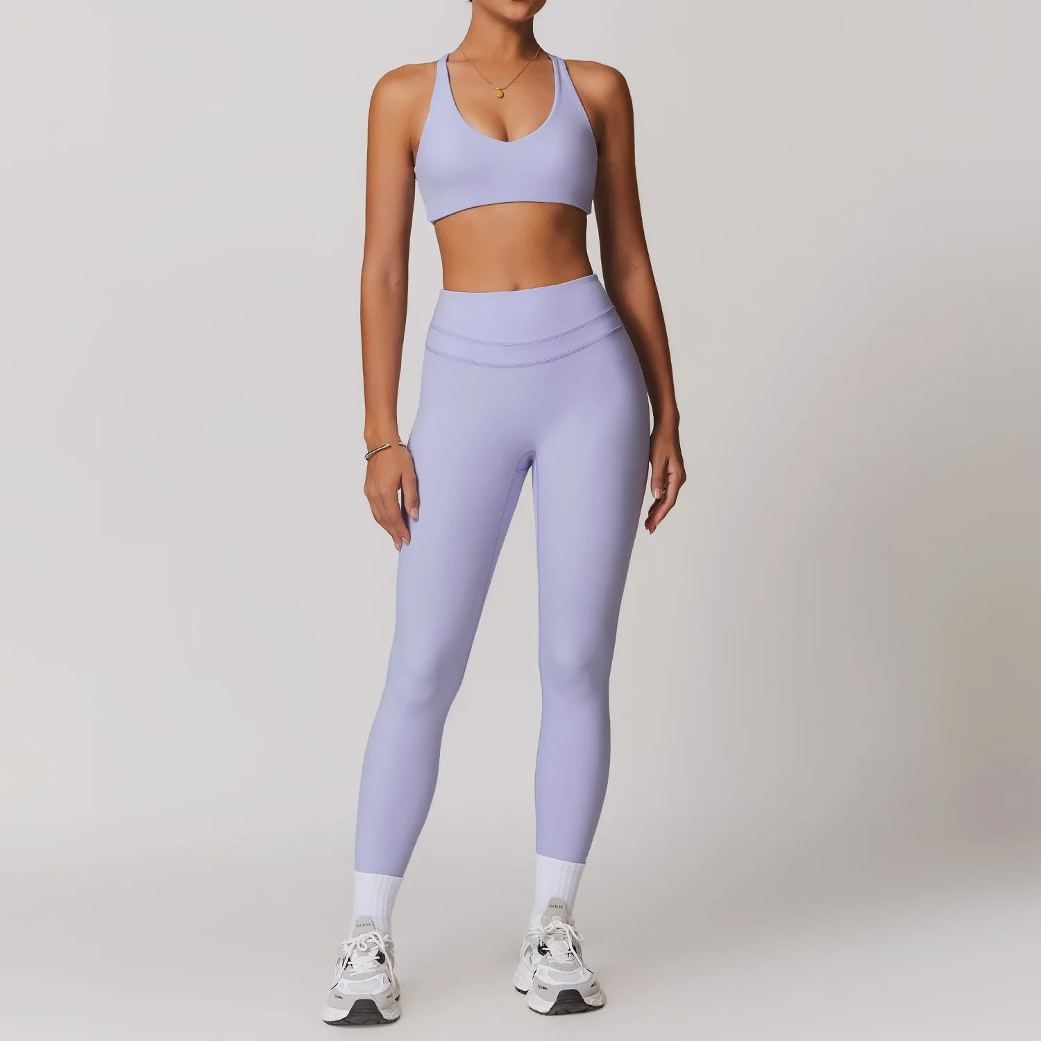2pcs Yoga Set Women Gym Fitness Sportwear Running Workout Clothes Tights Sports Bra Gym Top Booty Shorts Yoga Leggings Tracksuit - ATFH