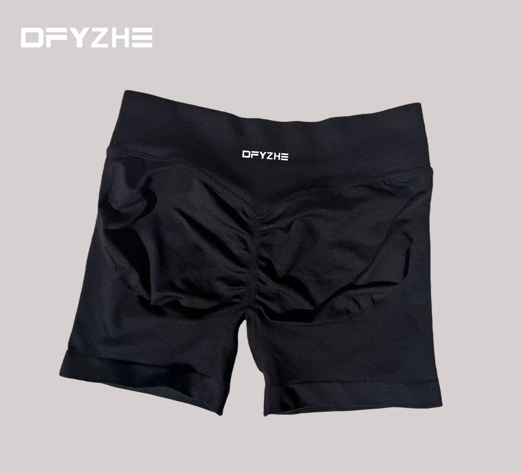 DFYZHE Women's Impact Shorts 4.5" – Seamless High Waist Ribbed Workout Shorts for Yoga Cycling & Fitness Tahsi Fashion House