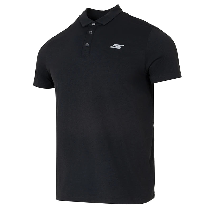 Skechers Men's Sportswear Polo Shirt Casual Breathable Soft and Comfortable Running Training Short-Sleeved T-Shirt P226M216-03K8