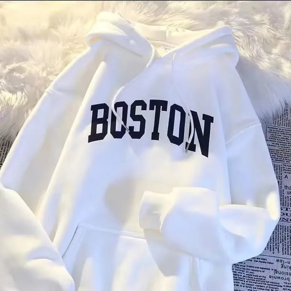 New Print Hoodie Sweasthirt Winter Loose Outerwear Overhead Clothing Spring Autumn Sweatshirt Hoodie Winter Clothes Men Women - ATFH